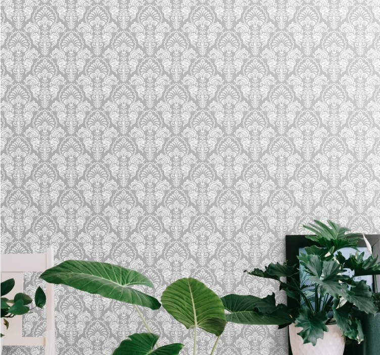 Damask style seamless classic wallpaper - TenStickers