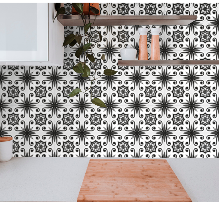 Decorative Tile Pattern tile wallpaper - TenStickers
