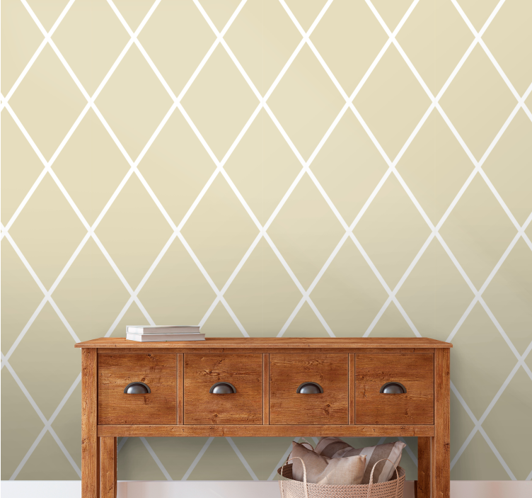 Diamond Shape Arrangement geometric wallpaper - TenStickers