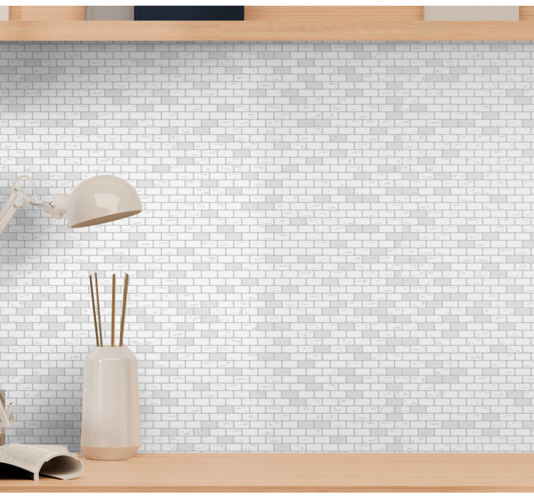 Elegant brick pattern brick wallpaper - TenStickers