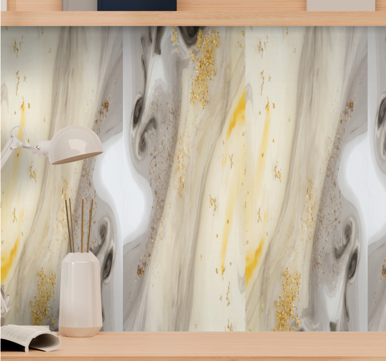 Elegant Gray Design marble wallpaper - TenStickers