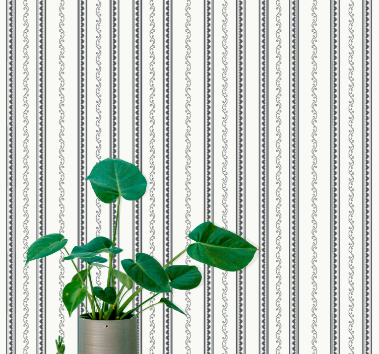 Elegant Striped Motif striped wallpaper - TenStickers