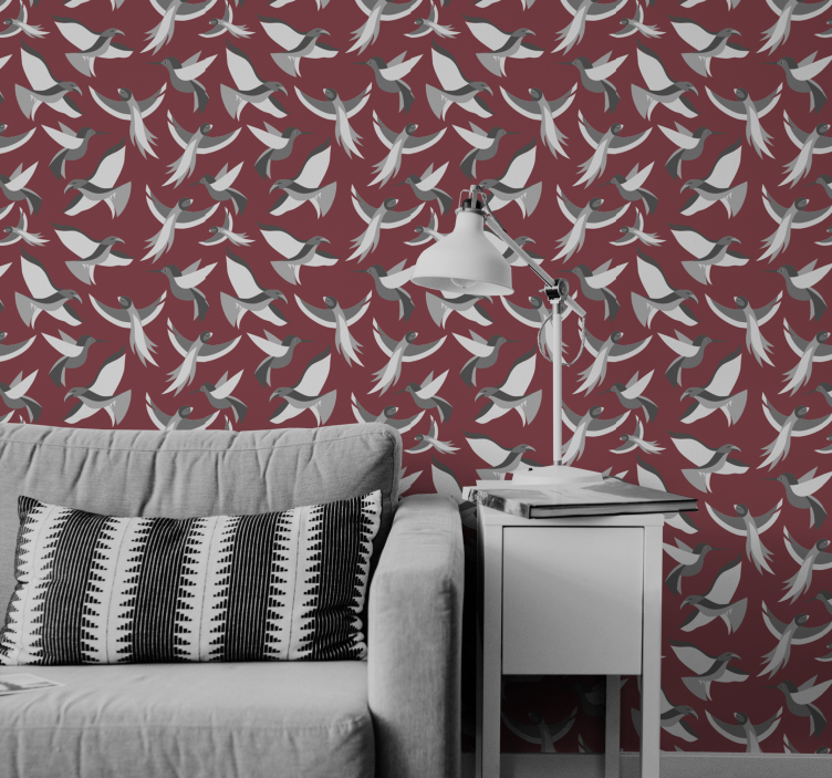 Flying Birds Design animal wallpaper - TenStickers