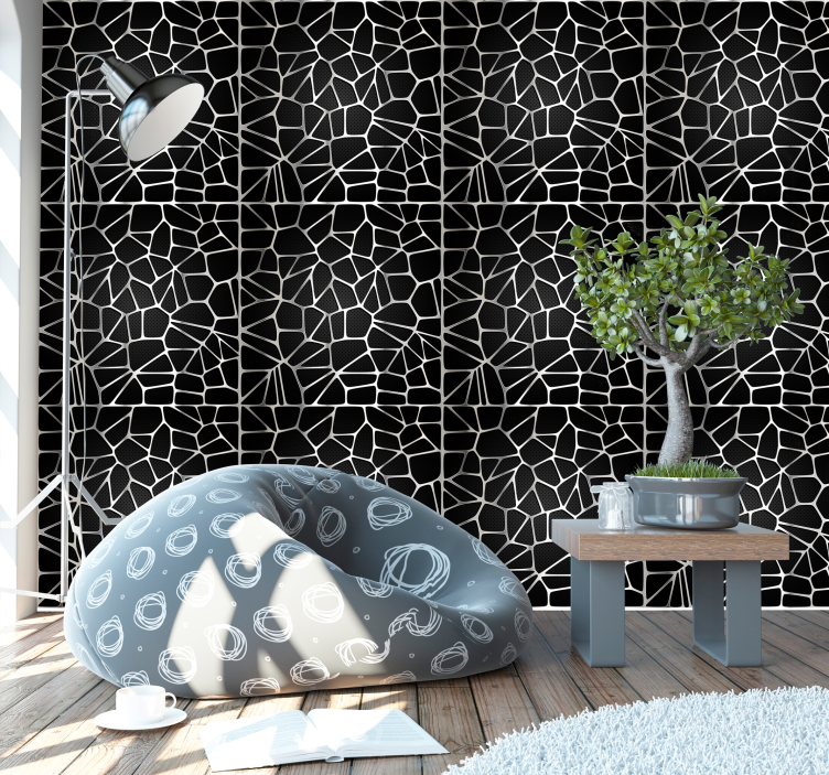 Geometric Abstract geometric wallpaper - TenStickers