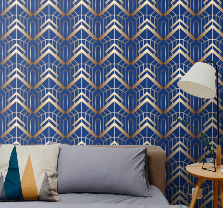 Geometric Arrowhead geometric wallpaper - TenStickers