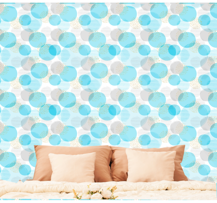Geometric Dot Array geometric wallpaper - TenStickers