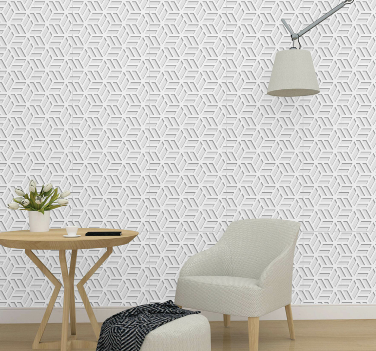 Geometric Lattice geometric wallpaper - TenStickers