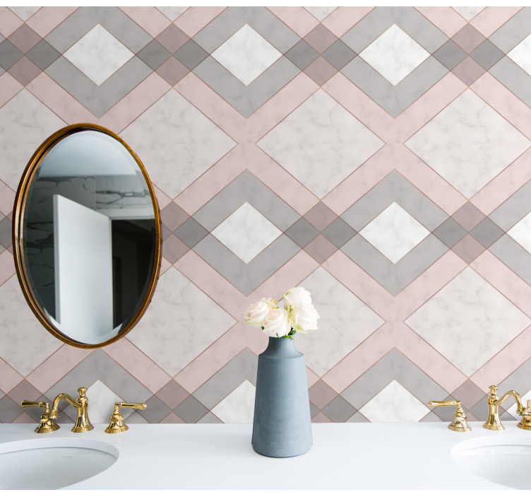 Geometric Mosaic geometric wallpaper - TenStickers