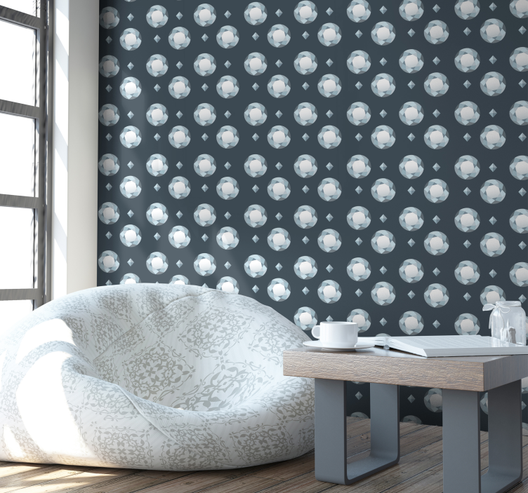 Geometric Orb Pattern polka dots wallpaper - TenStickers