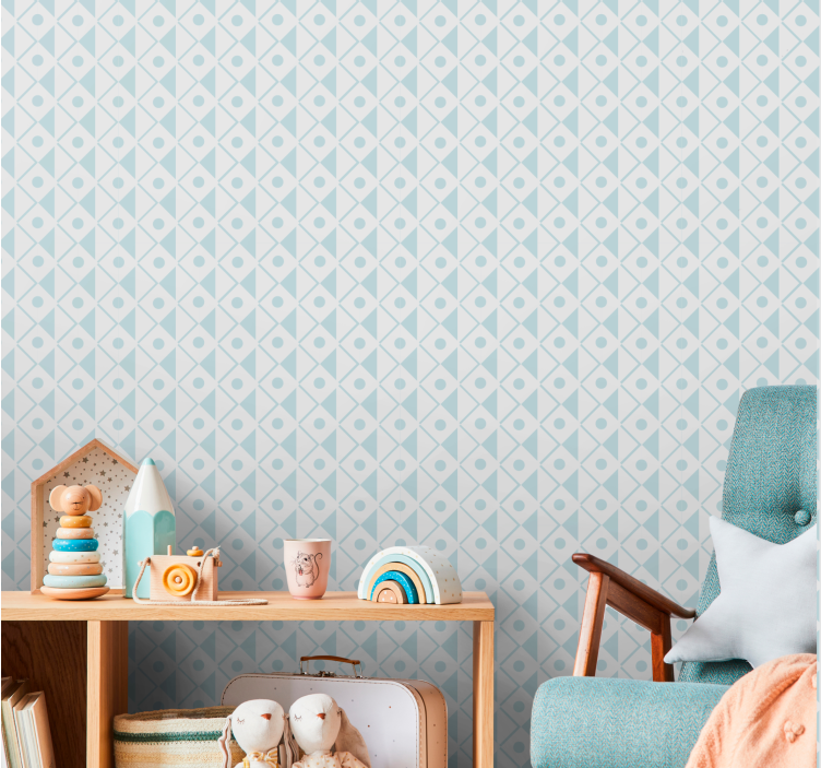 Geometric Pastel Patterns geometric wallpaper - TenStickers