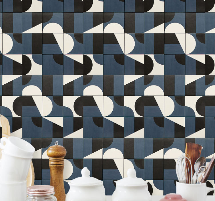 Geometric Pattern Formation 3d wallpaper - TenStickers