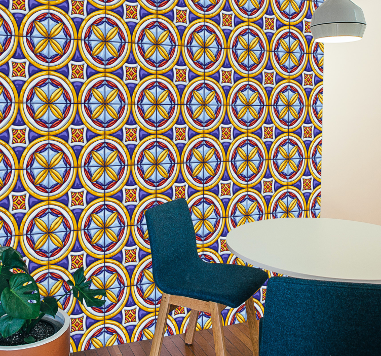 Geometric Pattern Harmony geometric wallpaper - TenStickers