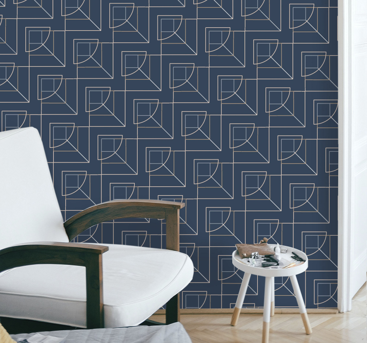 Geometric Shapes Design geometric wallpaper - TenStickers