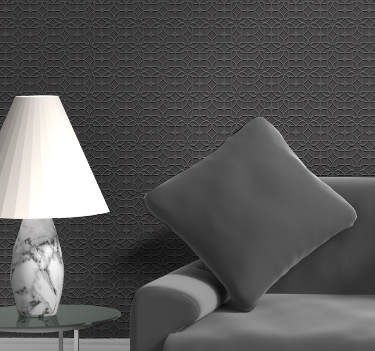 Geometric Textured Pattern metal wallpaper - TenStickers