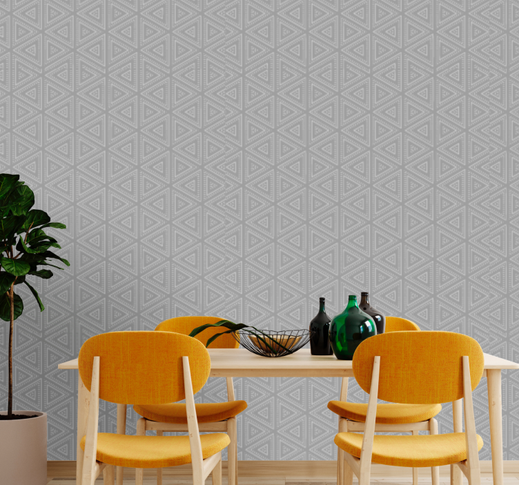 Grey triangles with texture Triangle Wallpaper - TenStickers