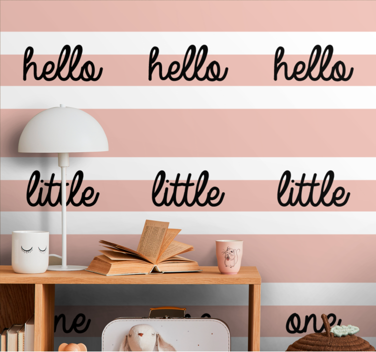 Hello little one children wallpaper - TenStickers