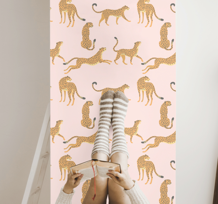 Leopard Print Aesthetic animal wallpaper - TenStickers