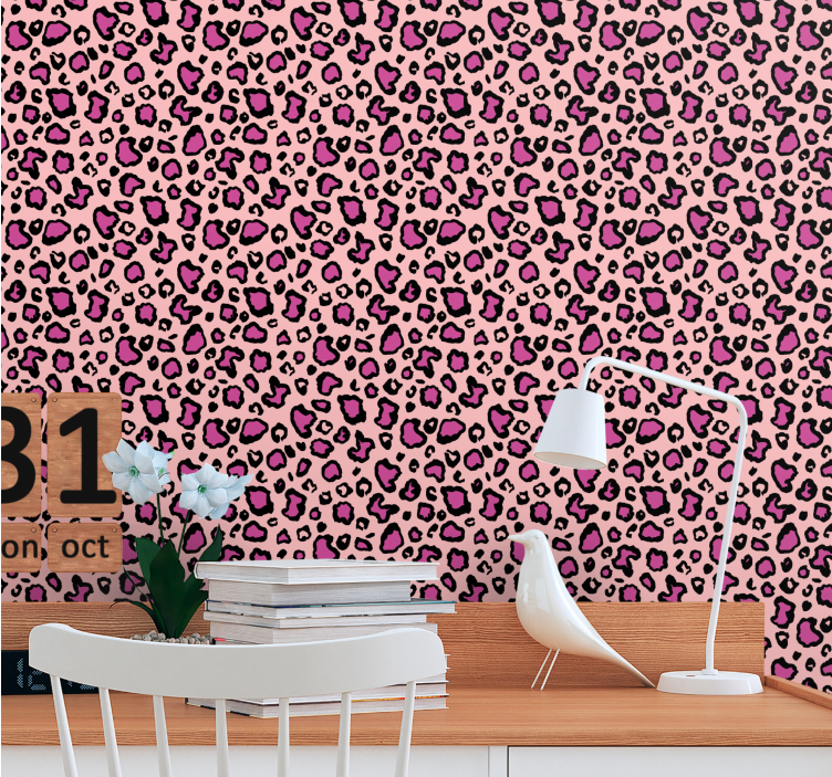 Leopard Print Interior leopards wallpaper - TenStickers