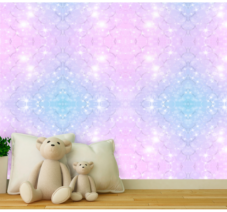 Mermaid glitter scales children wallpaper - TenStickers