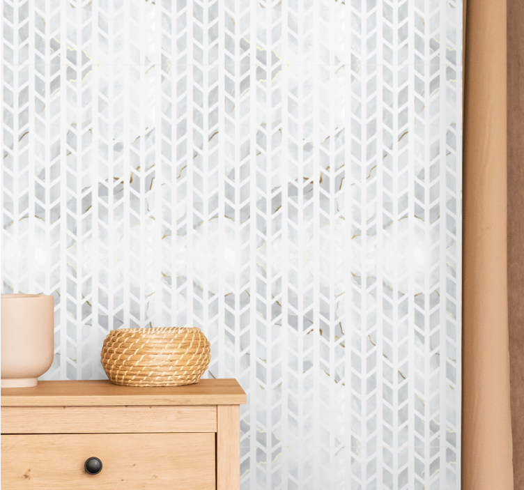 Modern Patterned Texture entryway wallpaper - TenStickers