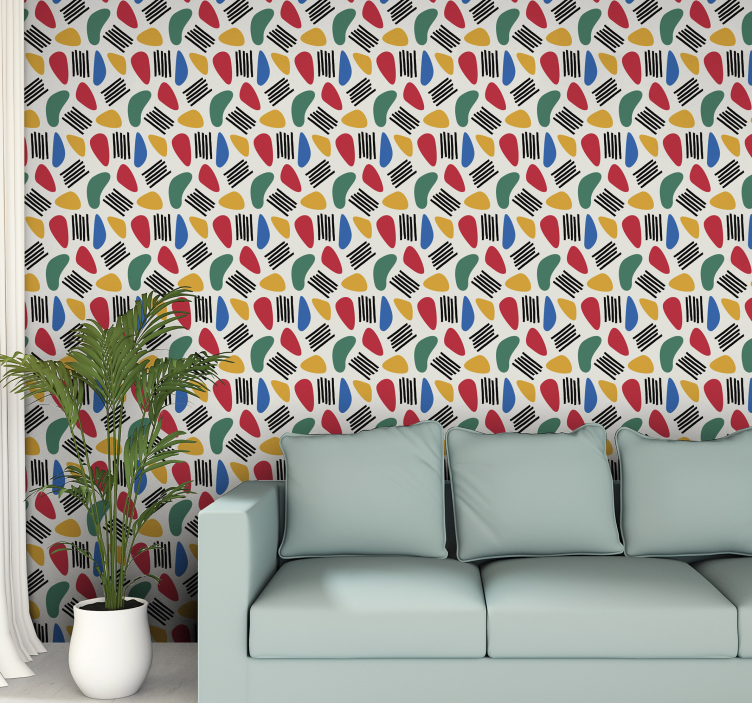 Modern Twister Abstract Wallpaper - TenStickers