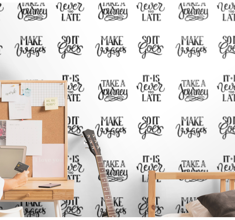 Motivational Quotes letter wallpaper - TenStickers