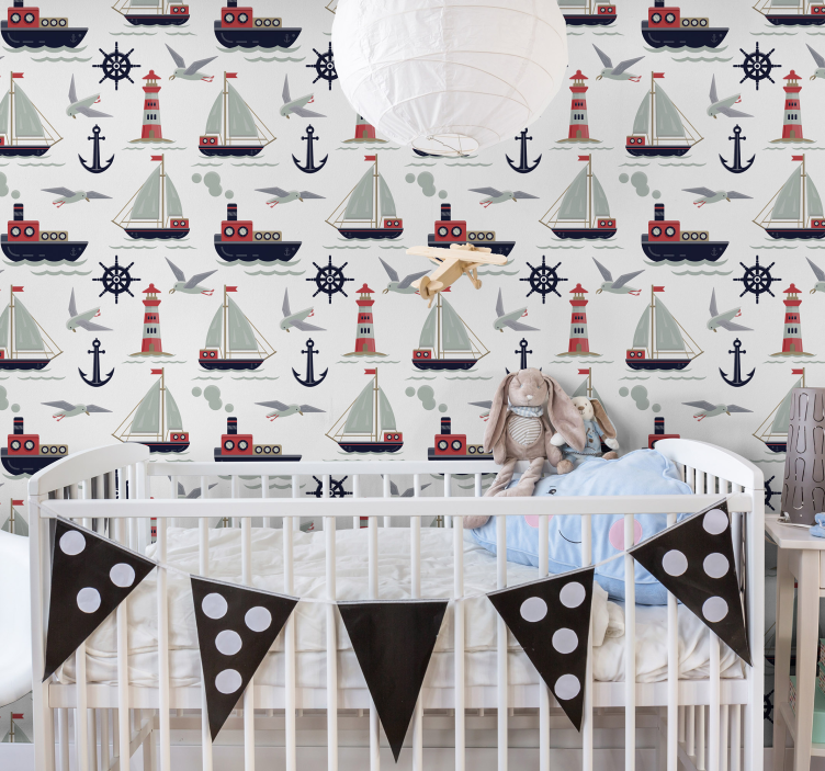 Nautical Nursery nursery wallpaper - TenStickers