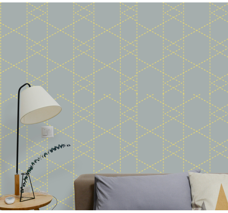 Pantone origami triangles Wallpaper - TenStickers
