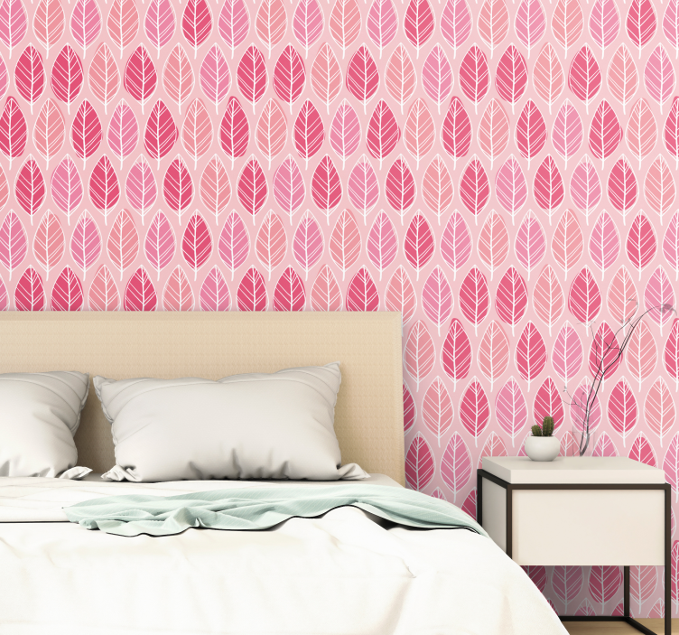Pink Birkenwald Pink Wallpaper - TenStickers