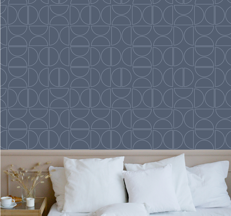 'Rasch symmetry curve geometric wallpaper - TenStickers