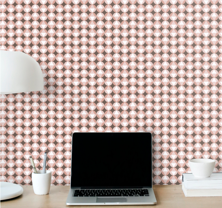 Scandinavian style Rosa pattern  wallpaper - TenStickers