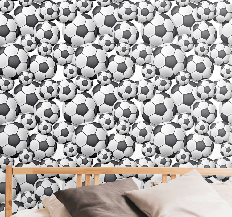 Soccer Spheres kids wallpaper - TenStickers