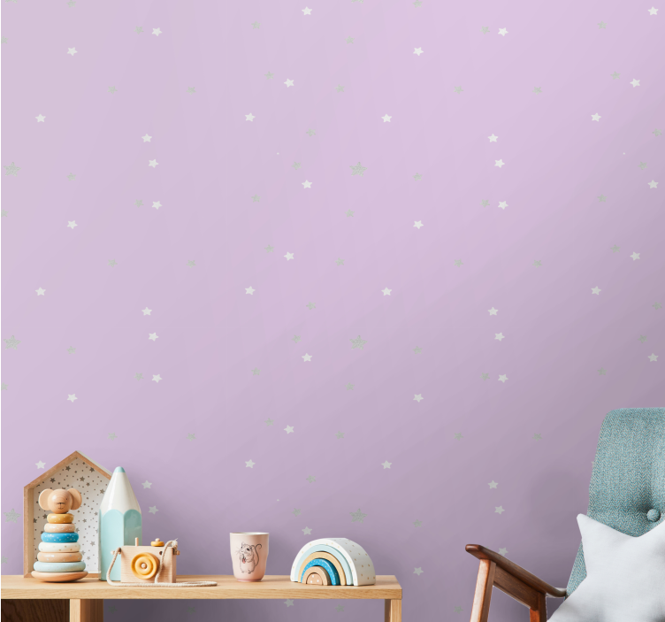 Starry Nighttime star wallpaper - TenStickers