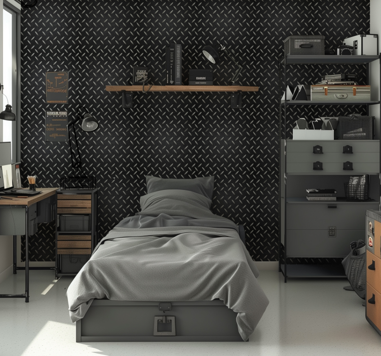 steel pattern  Teens wallpaper - TenStickers