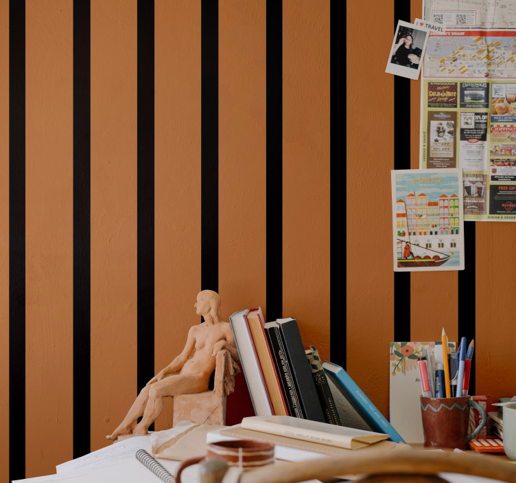 Striped Design striped wallpaper - TenStickers