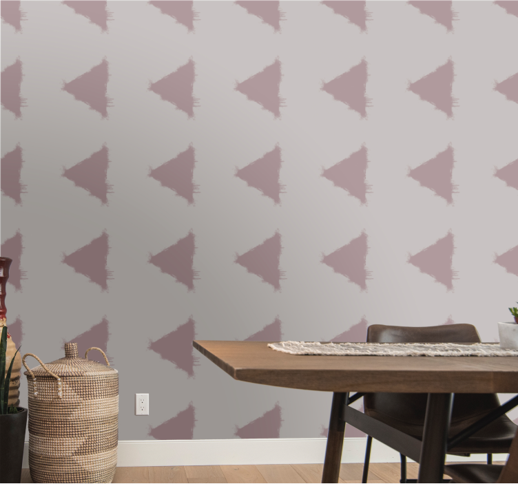 Stylized Triangular Pattern geometric wallpaper - TenStickers