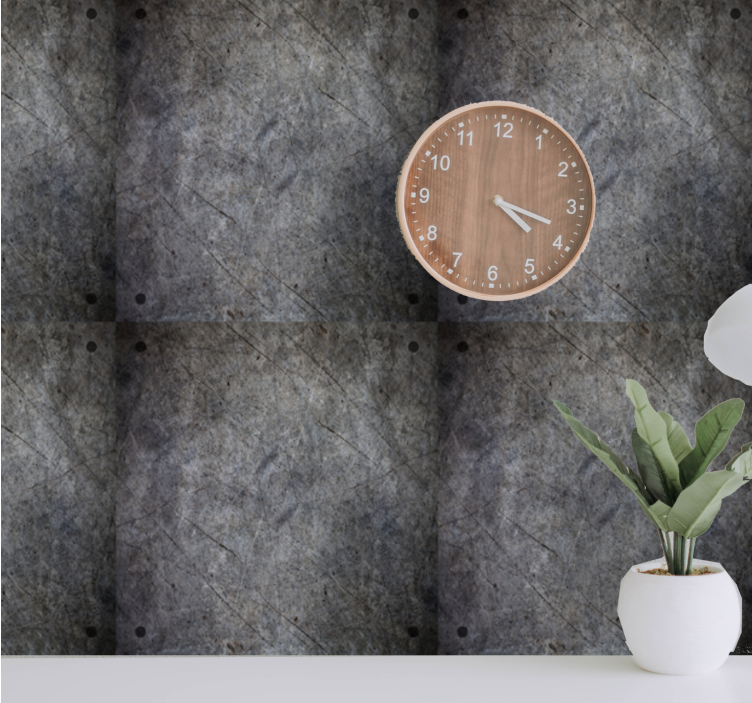 Textured grey surface stone wallpaper - TenStickers