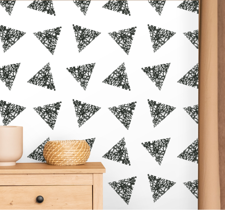 Unique rotten pieces pattern modern wallpaper - TenStickers