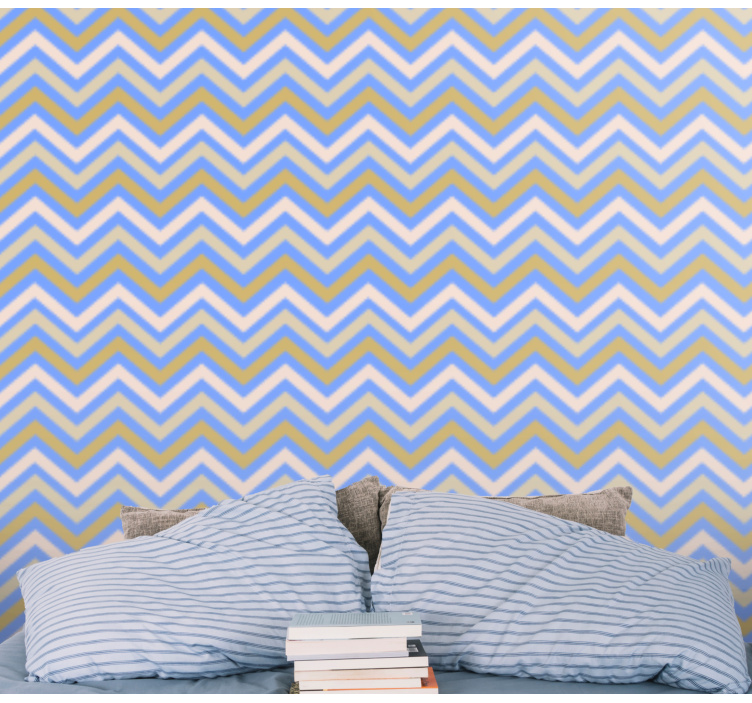zigzag pattern seamless colors wallpaper - TenStickers